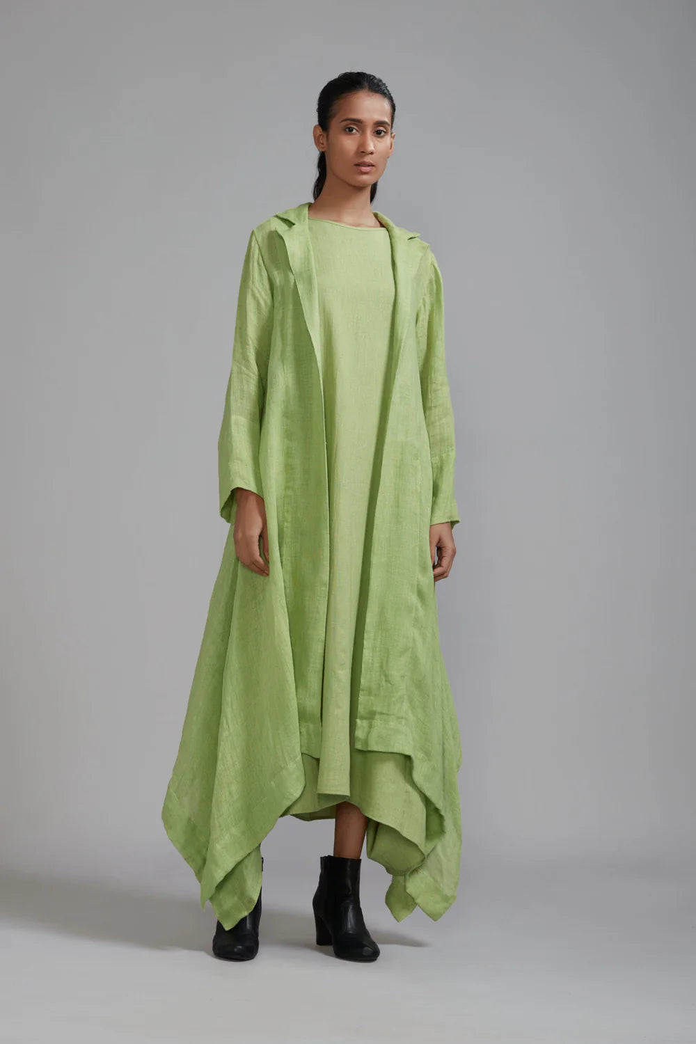 Vari Aakaar & Trench Jacket Green